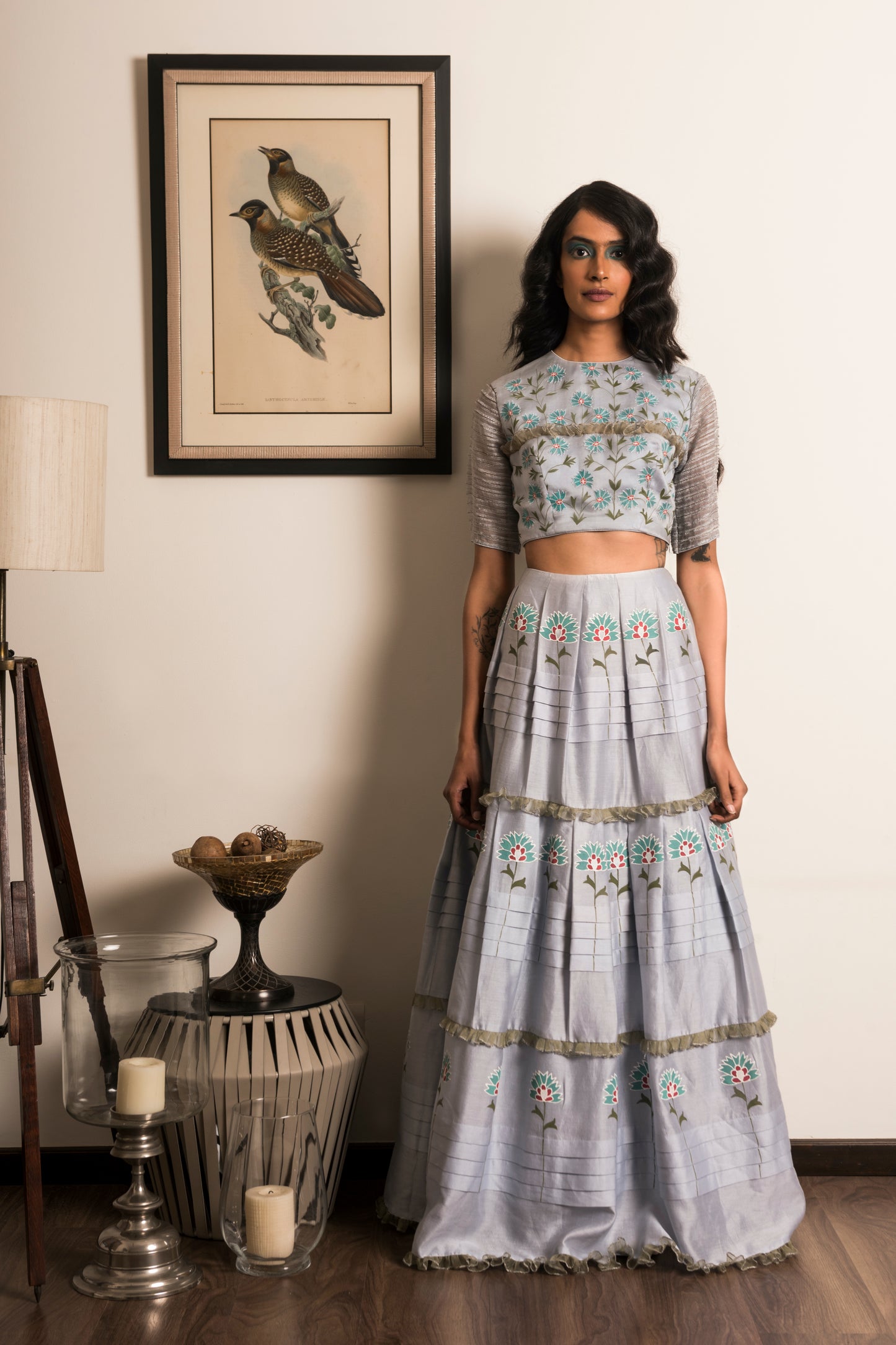 Baavli luxury designer store in khan market. skirt and lehenga set for Indian wedding, bride