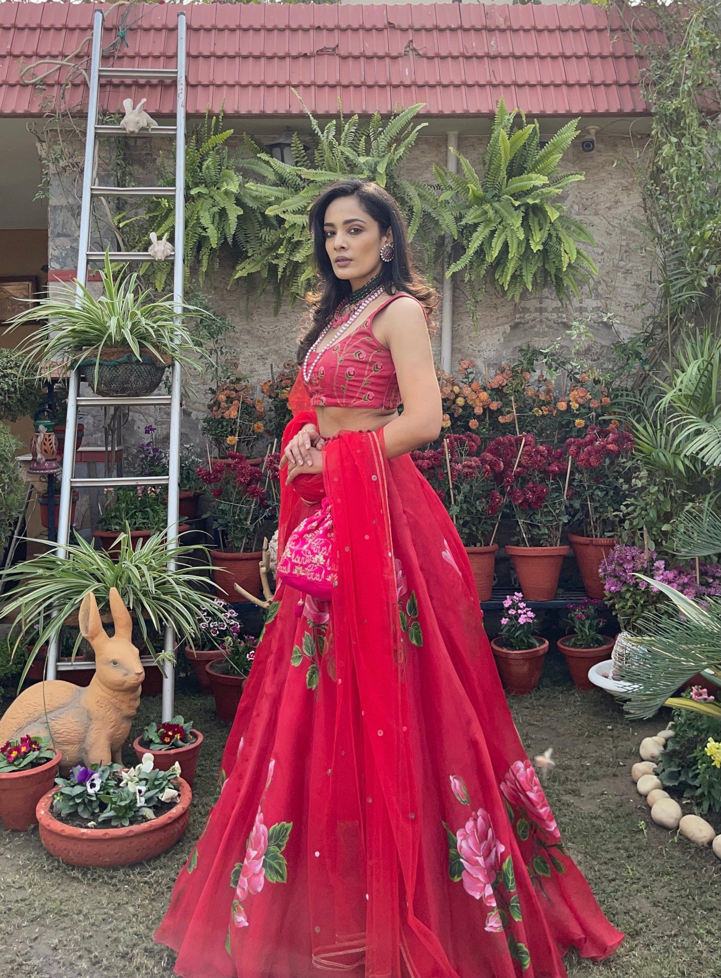 Baavli luxury designer store at Khan Market, New Delhi. Indian wedding, lehenge, Bride, Indian bride, bridesmaid. Ishita Manga in Baavli.