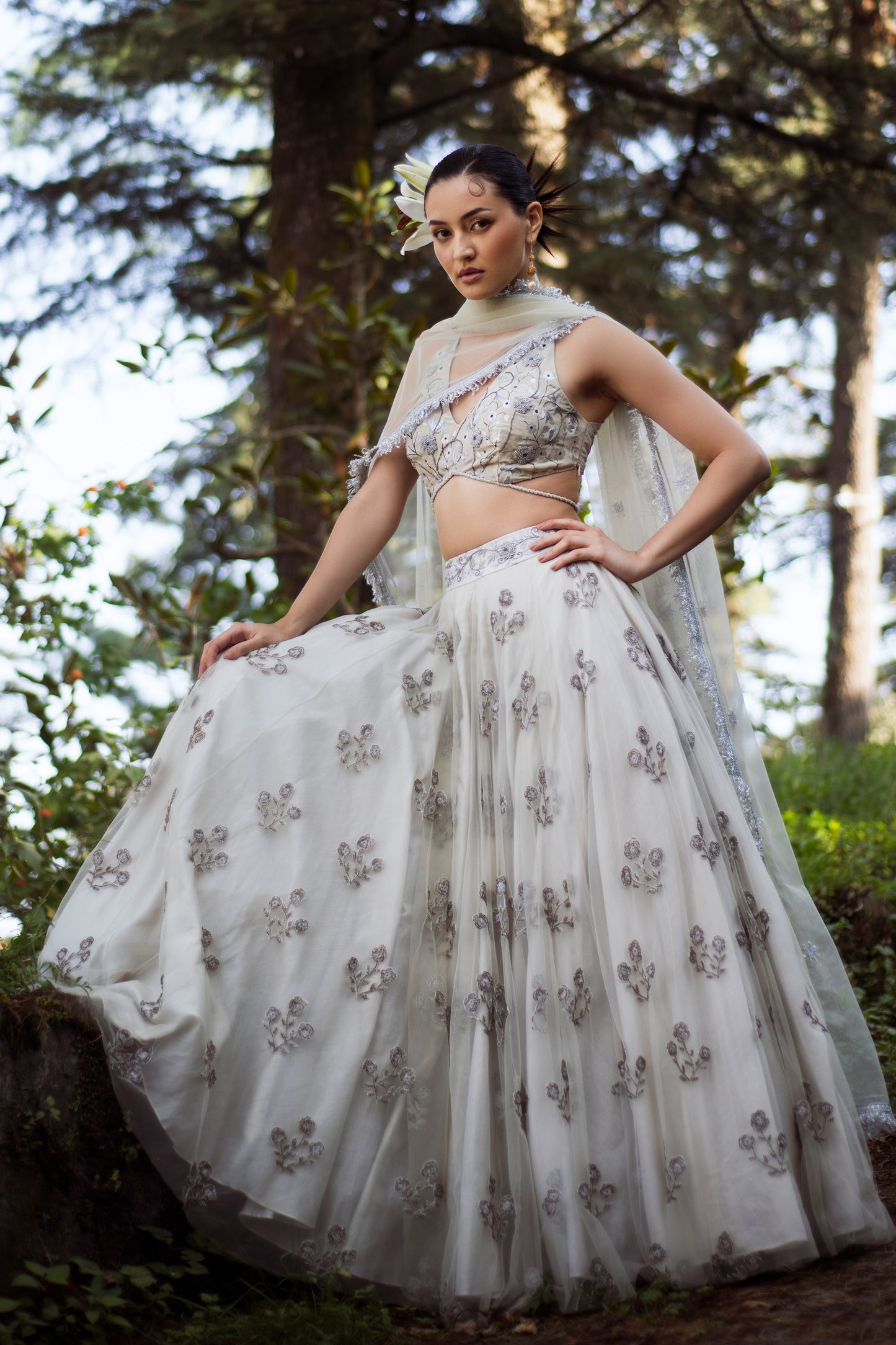 Baavli designer luxury lehenga set for Indian wedding khan market New Delhi.