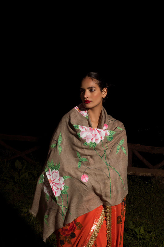 Baavli Luxury Indian wedding pure pashmina shawl