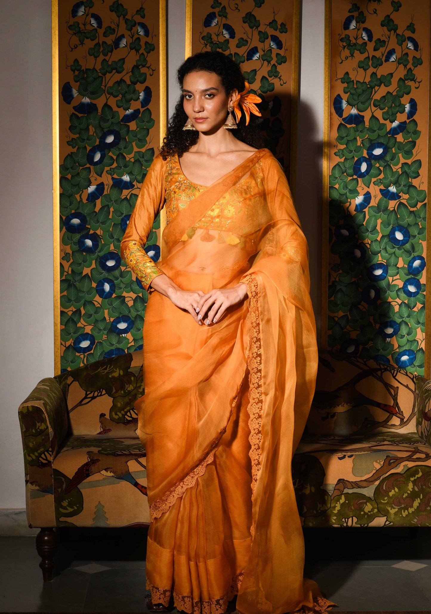 Baavli luxury designer store at Khan Market, New Delhi.
Indian wedding, lehenge, Bride, Indian bride, bridesmaid, Suit sets, Kaftan, sharara, jacket, kurta.
baavli launching its new collection, Shringar, orange Sarre