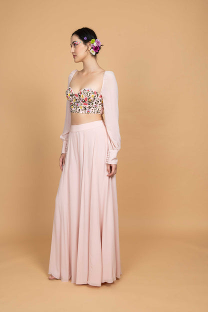 Feminine Flair Pink Co-ord Set