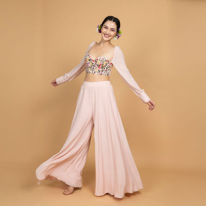 Feminine Flair Pink Co-ord Set