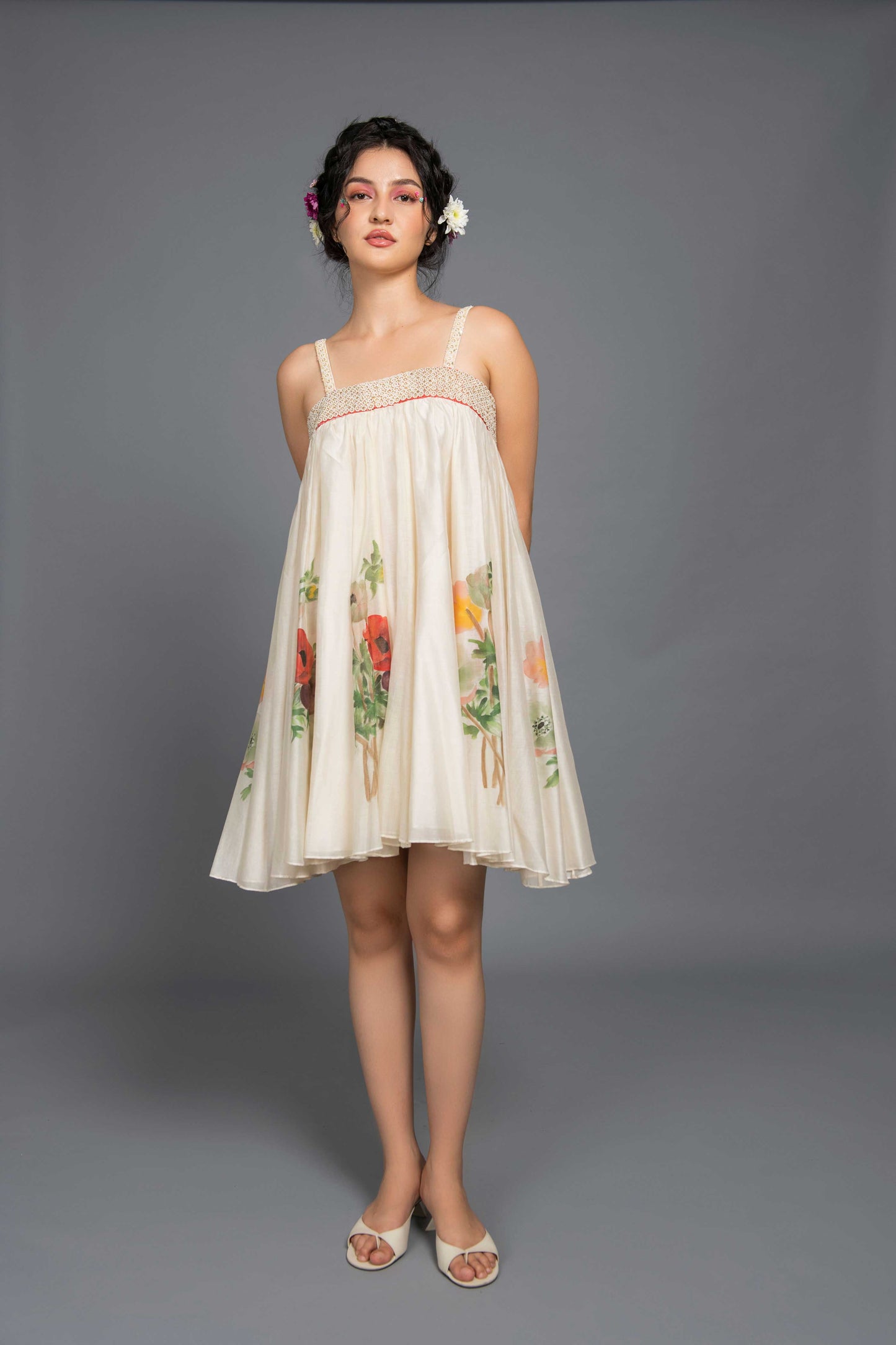Poppy Chanderi Dress