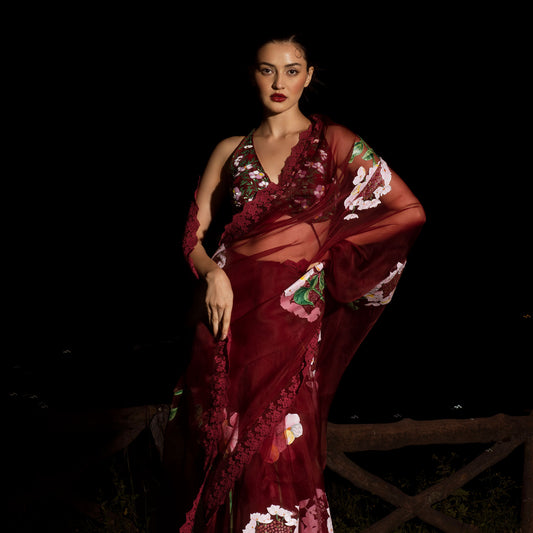 Baavli designer luxury saree khan market New Delhi.