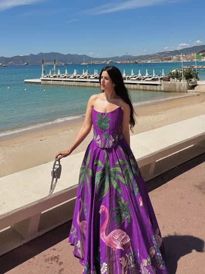 The Flamingo Corset Set