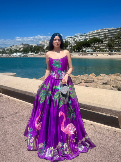 The Flamingo Corset Set