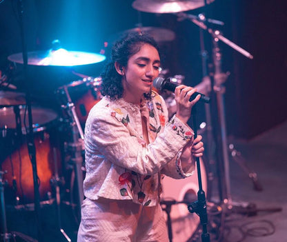 Timeless White Chanderi Co-ord Set As Seen On Sanjeeta Bhattacharya