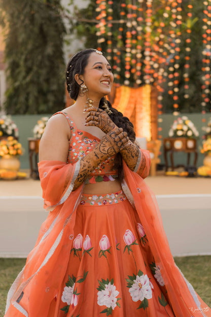 Peony Skirt Set - Brides of baavli